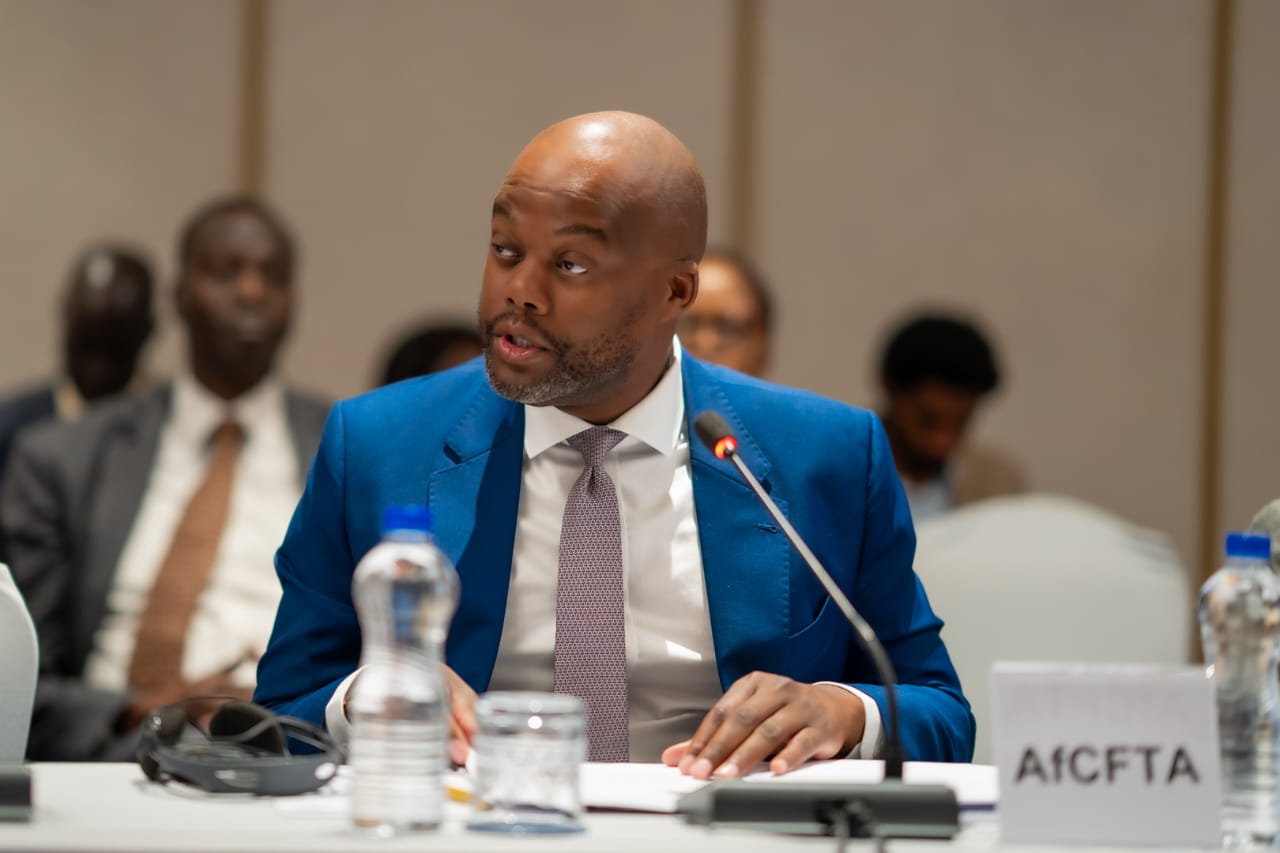 AfCFTA Secretary-General Wamkele Mene at Horn of Africa trade meeting